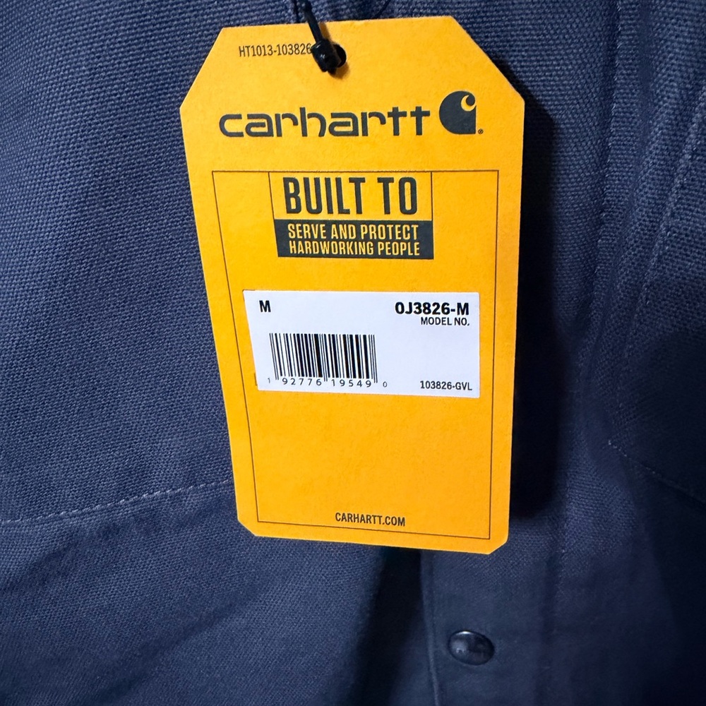 Mens Carhartt Sherpa Lined Jacket in Grey size M - Picture 3 of 7